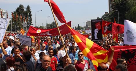 Protestat ne Maqedoni
